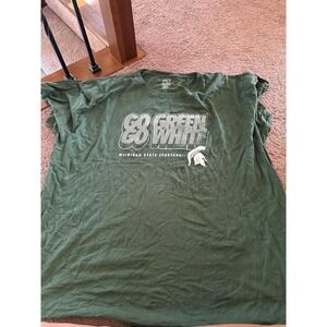 Michigan State Spartans Go Green T Shirt College NCAA Football‎